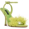 Nine West Milano Womens Ankle Strap Dressy Heels In Green