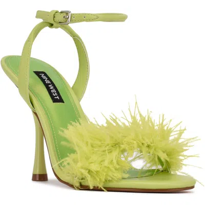 Nine West Milano Womens Ankle Strap Dressy Heels In Green