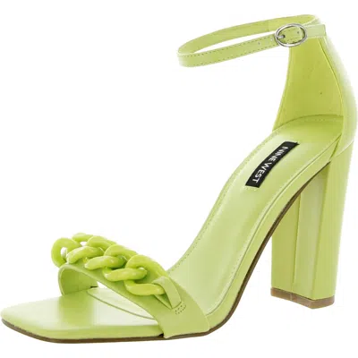 Nine West Mindful 3 Womens Dressy Ankle Strap Heels In Green
