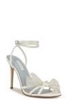 Nine West Minky Ankle Strap Sandal In White
