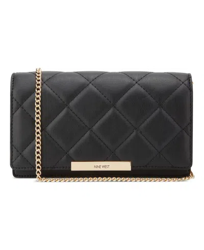 Nine West Mirabella Chain Phone Case Crossbody Bag In Black