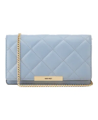 Nine West Mirabella Chain Phone Case Crossbody Bag In Bluestone