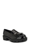 Nine West Women's Missa Lug Sole Penny Loafers In Black