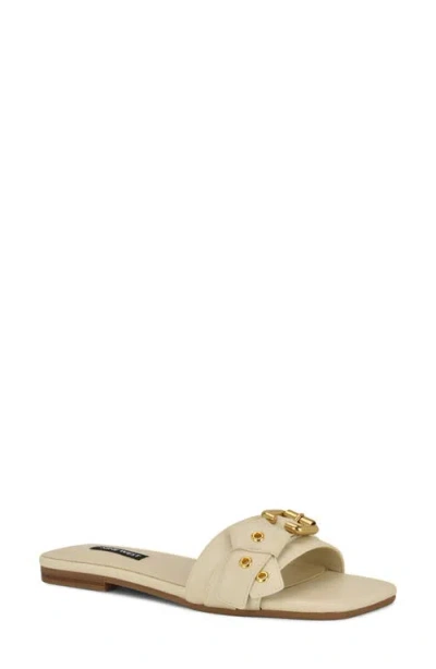 Nine West Missj Slide Sandal In Neutral