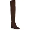 Nine West Miykah 2 Womens Faux Suede Pointed Toe Over-the-knee Boots In Brown