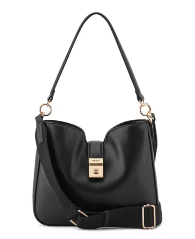 Nine West Monette Convertible Hobo In Black