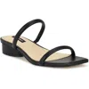 Nine West Morella3 Womens Laceless Man Made Strappy Sandals In Black