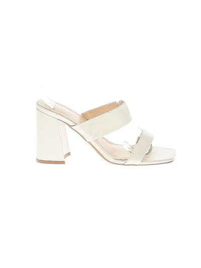 Pre-owned Nine West Mule/clog In White