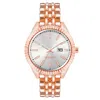 Nine West Multicolor Metal Dress Watch In Gold