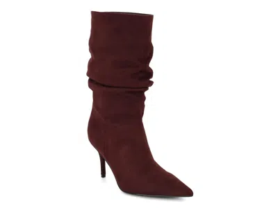 Nine West Murto Faux Suede Slouch Boot In Brown