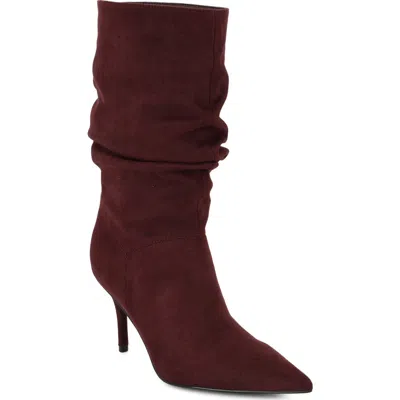 Nine West Murto Faux Suede Slouch Boot In Brown