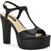 Nine West Naini Ankle Strap Platform Sandal In Black