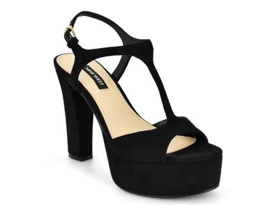 Nine West Naini Platform Sandal In Black