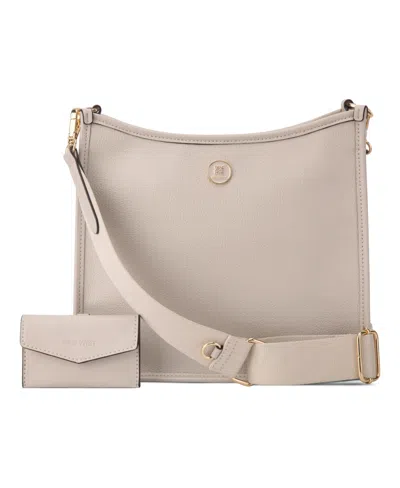 Nine West Nalini Large Swing Crossbody Bag In Cement