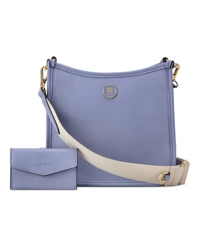 Nine West Nalini Medium Swing Crossbody Bag In Periwinkle