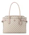Nine West Nami Shoulder Strap Shopper Bag In Mushroom Logo Marble