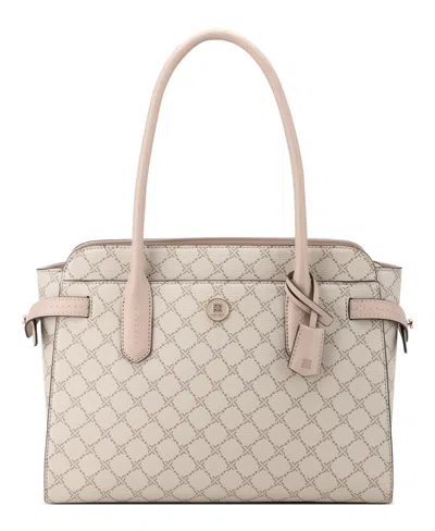 Nine West Nami Shoulder Strap Shopper Bag In Mushroom Logo Marble