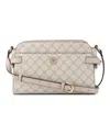 Nine West Nami Top Zipper Crossbody Bag In Mushroom Logo Marble