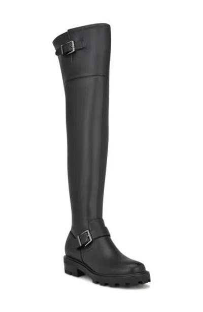 Nine West Nans Over The Knee Boot In Black