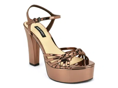 Nine West Nayya Platform Sandal In Brown