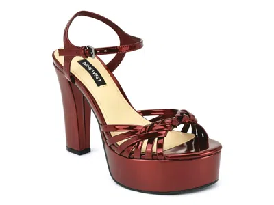 Nine West Nayya Platform Sandal In Red