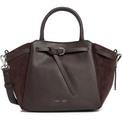 Nine West Nerina Faux Leather Satchel In Espresso