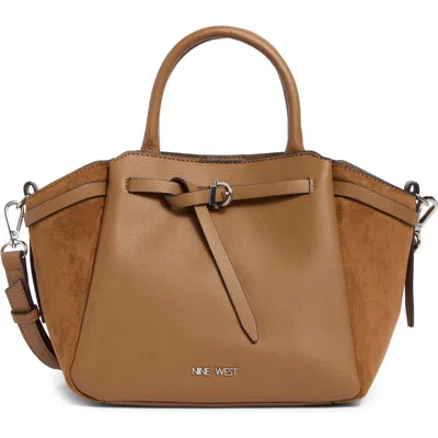 Nine West Nerina Faux Leather Satchel In Toffee