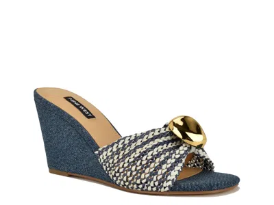 Nine West Nessla Wedge Sandal In Multi