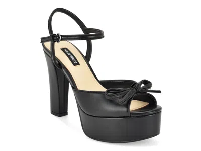 Nine West Nessle Platform Sandal In Black