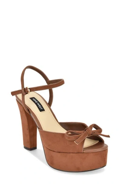 Nine West Nessle Sandal In Brown