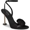 Nine West Neve2 Womens Adjustable Manmade Ankle Strap In Black
