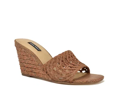 Nine West Nimma Espadrille Wedge Sandal In Brown