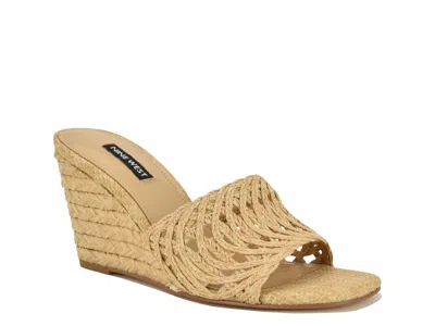 Nine West Nimma Espadrille Wedge Sandal In Brown