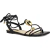 Nine West Niraa Ankle Wrap Sandal In Black