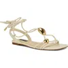 Nine West Niraa Ankle Wrap Sandal In White