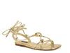 Nine West Niraa Ankle Wrap Sandal In Gold