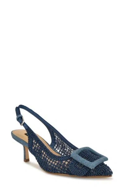 Nine West Nolla Pointed Toe Pump In Blue