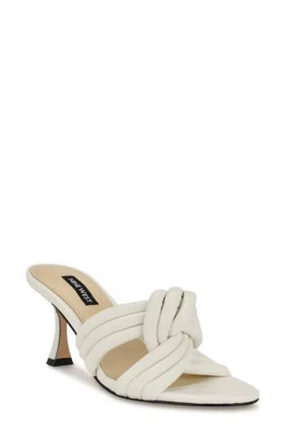 Nine West Norene Knotted Strap Sandal In White