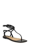 Nine West Norta Ankle Wrap Sandal In Black