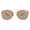 Nine West Nw 23 1053 Gld Gold Pilot Ladies Sunglasses 10267595.lts Gld In Gold
