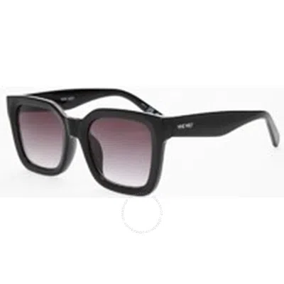 Nine West Nw 23 483 Blk Smoke Square Ladies Sunglasses 10268554.khl Blksmk