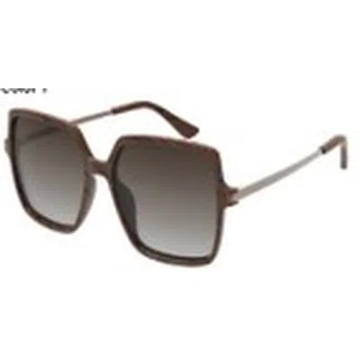 Nine West Nw 23 505 Brn Brown Square Ladies Sunglasses 10267603.lts Brn