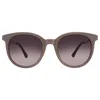 Nine West Nw 24 456 Taupe Smoke Round Ladies Sunglasses 10267612.lts Taupe In Brown