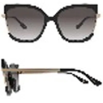 Nine West Nw 25 1012 Blk Smoke Cat Eye Ladies Sunglasses 10270074.lts Blk In Black