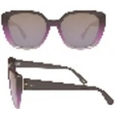 Nine West Nw 25 491 Prp Smoke Cat Eye Ladies Sunglasses 10270066.lts Prp In Black