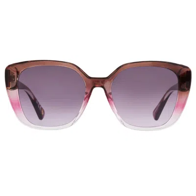 Nine West Nw 25 491 Prp Smoke Cat Eye Ladies Sunglasses 10270066.lts Prp In Purple