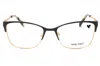 Nine West Rectangle-frame Glasses In Rose/clear Demo Lens