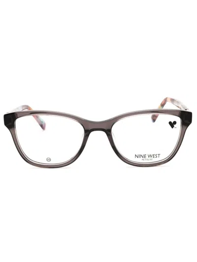 Nine West Nw5215 Eyeglasses In 014 - Crystal Smoke/clear Demo Lens