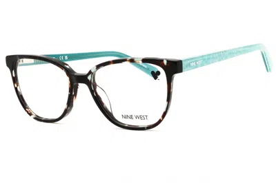 Nine West Nw5218n Acetate Rectangle Eyeglasses In Brown
