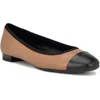 Nine West Ollin Womens Leather Ballet Flats In Black